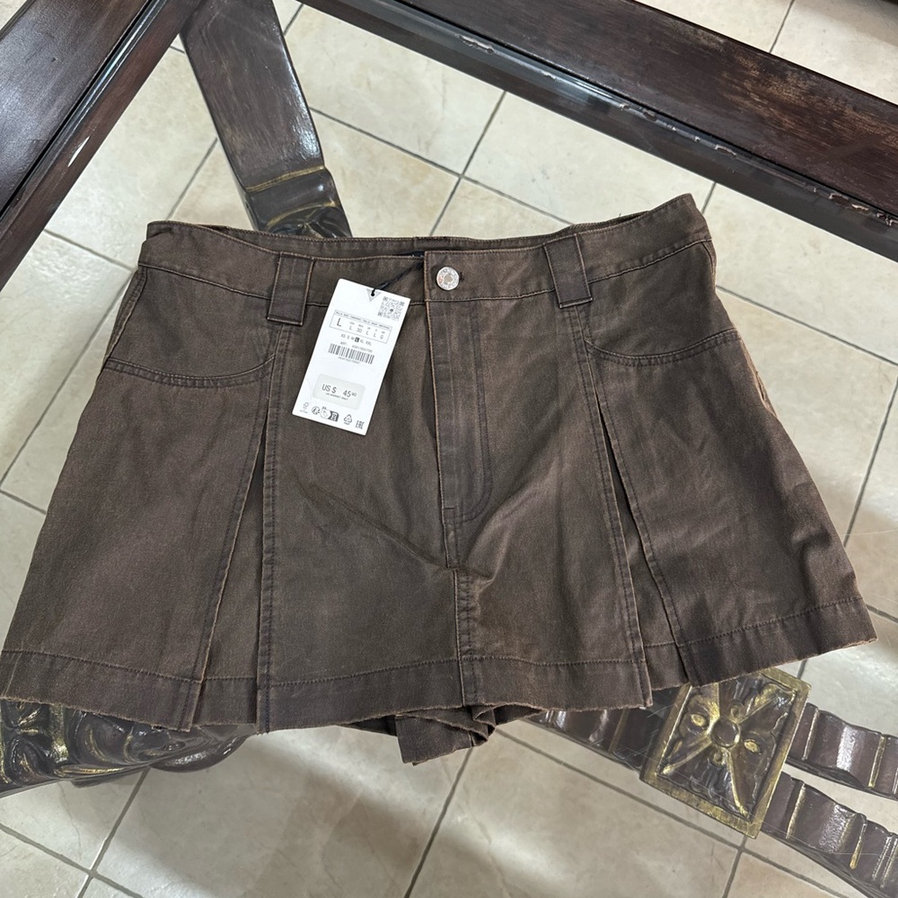 Women's Brown Skort